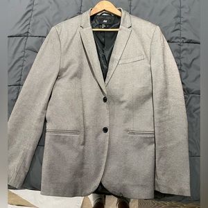 H&M light grey dress blazer. Slim fit. Size 42r